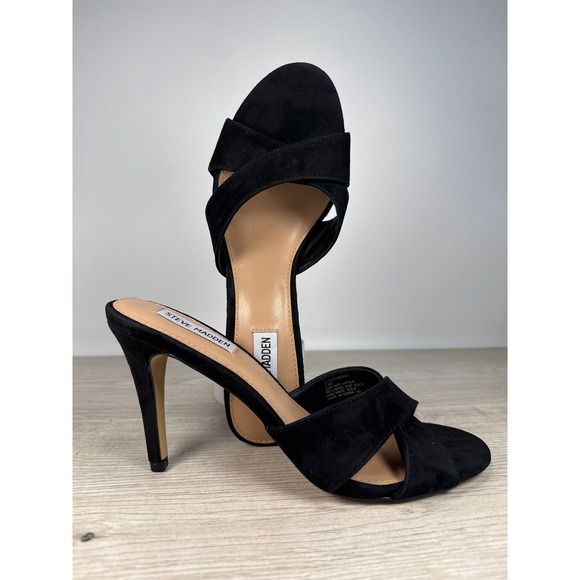 Steve Madden Shoes - Steve Madden‎ Evie Womens 8.5M Black Suede Crisscross Stiletto Slide Mules